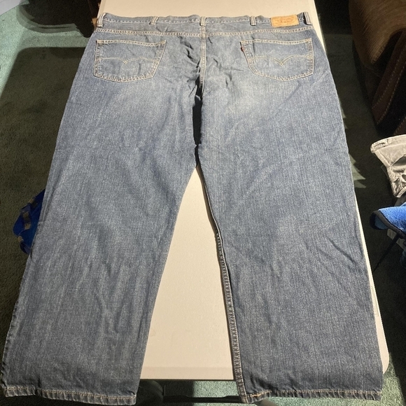 Levis 550 Men's Jeans 50 x 29 Blue Denim Relaxed Fit 100% Cotton Everyday EUC - Picture 2 of 5
